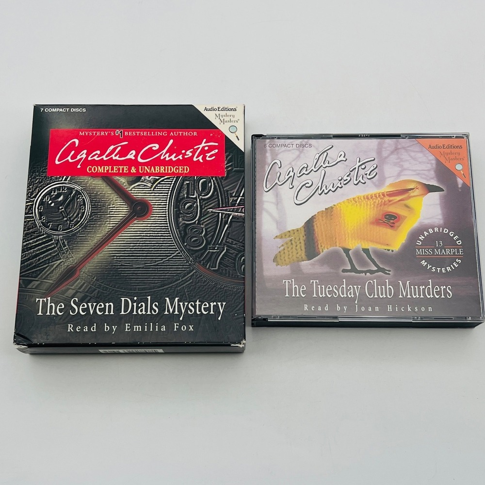 Agatha Christie Audiobook CD Set 13 Disc Seven Dials Tuesday Club